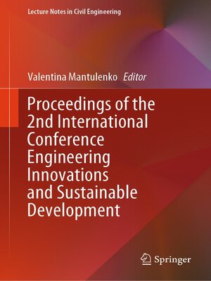 cover image of Proceedings of the 2nd International Conference Engineering Innovations and Sustainable Development